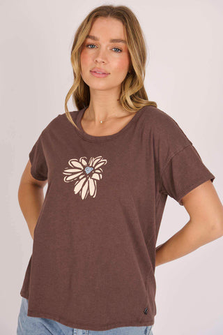 Wander top - coffee