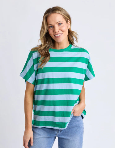 Scout Slouchy Long Sleeve Tee - Ginger/Navy