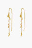 Poppy Thread Earring - Pastel-Zarla-A refined thread earring featuring soft pastel tones and delicate charms. Designed to move effortlessly with you, it catches the light with a subtle, beach-inspired elegance. Feminine, playful, and the perfect piece to elevate your everyday look. *18K Gold Plated Solid Brass *This piece is handmade and not recommended to be worn in water-Pash + Evolve