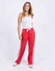Power Pant - Red-Foxwood-Power through your day in the new Power Pants from LeisureFit. Featuring on-trend side taping, a wide elastic waist with drawcord and pockets, these 100% lightweight cotton pants truly elevate your casual style this season. Elastic waist with drawcord Side taping detail Relaxed fit 100% Cotton Model is wearing a size 10-Pash + Evolve