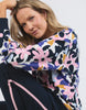 Quincy all over sweat-Elm-Exclusive all-over Elm print in stunning pops of floral colour. This 100% cotton crew will uplift your mood and your outfit instantly. Exclusive Elm print Cosy crew style Crew neckline Unbrushed Cotton Fleece Model is wearing a size 10-Pash + Evolve