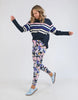 Quincy lounge pant - print-Elm-Exclusive all-over Elm print in stunning pops of floral colour. These 100% cotton lounge pants will uplift your mood and your outfit instantly. The Dressy Tracky Exclusive Elm print Tapered Leg 100% Cotton Model is wearing a size 10-Pash + Evolve