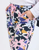Quincy lounge pant - print-Elm-Exclusive all-over Elm print in stunning pops of floral colour. These 100% cotton lounge pants will uplift your mood and your outfit instantly. The Dressy Tracky Exclusive Elm print Tapered Leg 100% Cotton Model is wearing a size 10-Pash + Evolve