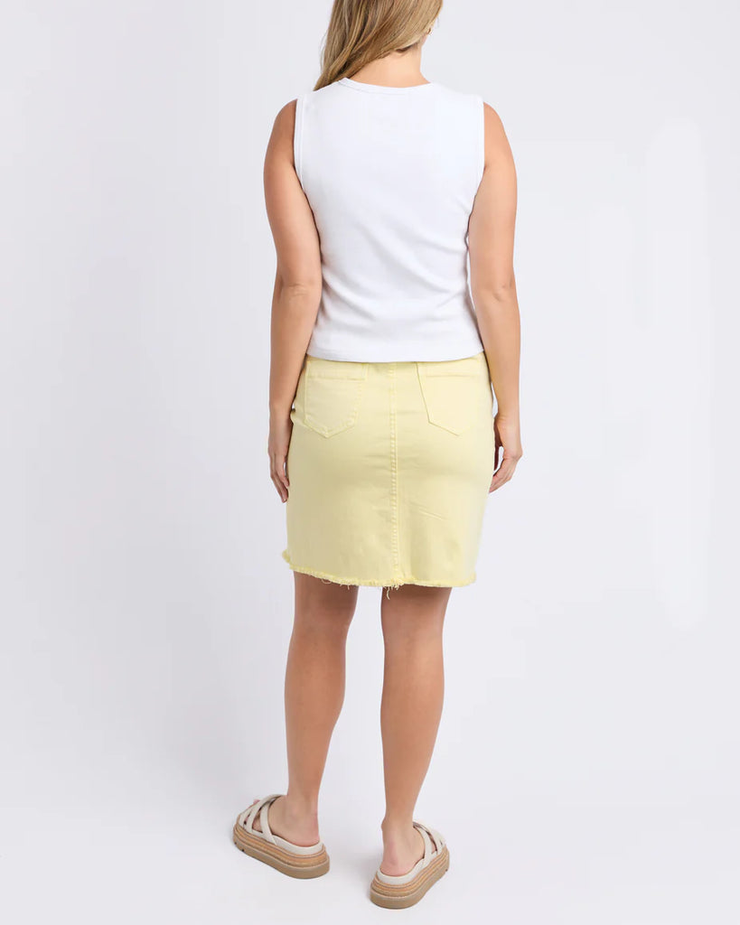 Raf button through tank - white-Foxwood-The Raf Button Through Tank is your new go-to for sleek, easy styling. Featuring a full button front and crafted from a soft, double-layer rib fabric, it offers a comfortable, flattering fit that moves with you. Perfect for layering or wearing on its own with denim or linen for a polished off-duty look. Front button opening Double layer rib fabric Fitted style 94% Cotton / 6% Elastane Model is wearing a size 10-Pash + Evolve