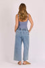 Relaxed pull on jean - mid blue-One Ten Willow-*Wide leg *Elasticated waist *Pockets *Mid blue denim *Drawstring-Pash + Evolve