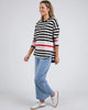Retreat long sleeve - white/navy-Elm-*Round neckline *Long sleeve *Stripe *Curved hemline *Relaxed fit *100% Cotton Jersey-Pash + Evolve