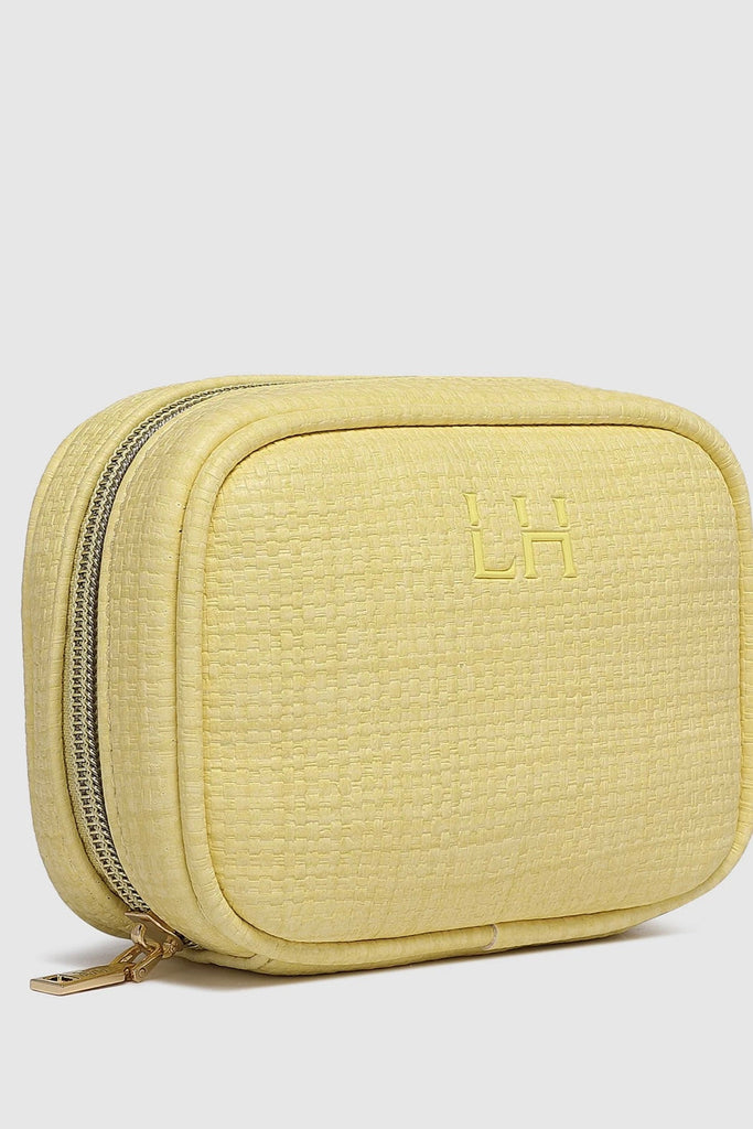 Rita Jewellery Case - Lemon-Louenhide-The Louenhide Rita Lemon Jewellery Case is the ideal travel accessory you didn't know you needed. Perfectly sized for travel, this women's jewellery case is a must-have for keeping your jewellery organised and protected on the go. Its sleek design fits effortlessly into your luggage or carry-on, while ensuring your accessories are always secure, organised and ready to shine. Say goodbye to tangled necklaces and lost earrings. With the ultimate internal organisation, the