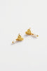 Romy drop earring - gold-Zarla-A softly sculpted gold heart, finished with a delicate pearl drop. This piece brings a sunlit, ocean-inspired feel with a touch of understated elegance. Effortless, feminine, and made for everyday wear. *18K Gold Plated Solid Brass Base *Water proof: Can be worn in the ocean or pool-Pash + Evolve