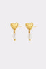 Romy drop earring - gold-Zarla-A softly sculpted gold heart, finished with a delicate pearl drop. This piece brings a sunlit, ocean-inspired feel with a touch of understated elegance. Effortless, feminine, and made for everyday wear. *18K Gold Plated Solid Brass Base *Water proof: Can be worn in the ocean or pool-Pash + Evolve