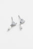 Romy drop earring - silver-Zarla-A softly sculpted silver heart, finished with a delicate pearl drop. This piece brings a light, coastal feel with a touch of understated elegance. Effortless, feminine, and made for everyday wear. *Rhodium Plated Solid Brass Base *Water proof: Can be worn in the ocean or pool-Pash + Evolve