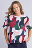Ronja tee - abstract-elm-*Short sleeve *Round neckline *Cropped Length *Abstract print *Designed in Australia-Pash + Evolve
