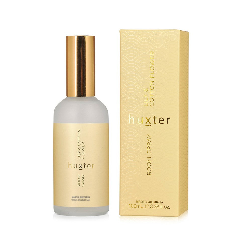 Room Spray 100ml Boxed - Lily & Cotton Flower-Huxter-Room spray boxed - 100ml Fragrance - Lily & Cotton Flower-Pash + Evolve