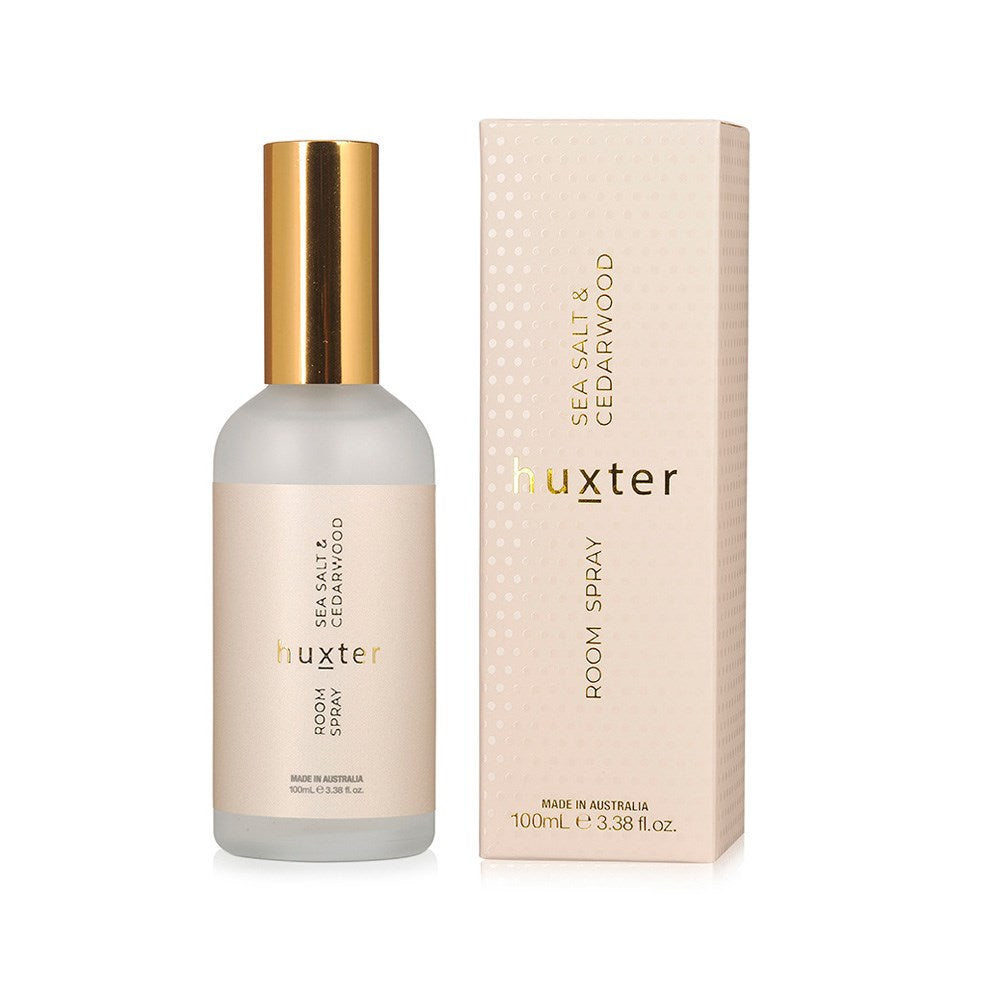 Room Spray 100ml Boxed - Sea Salt & Cedarwood-Huxter-Room spray boxed - 100ml Fragrance - Sea Salt & Cedarwood-Pash + Evolve