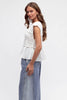 Ruby top - white-Pash + Evolve-*Round neckline *Sleeveless *Ruching on the front *Rayon/Linen-Pash + Evolve