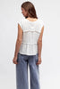 Ruby top - white-Pash + Evolve-*Round neckline *Sleeveless *Ruching on the front *Rayon/Linen-Pash + Evolve