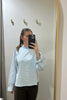 Sara stripe long sleeve - Blue/White-Pash + Evolve-*Long sleeve *Wide sleeve *Round neck *Relax fit *Blue/White *Neck rib 70% Cotton, 30% Spandex. Body 60% Cotton, 40% Polyester-Pash + Evolve