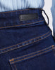 Sarah wide leg jean - indigo denim-Foxwood-A new high-rise jean featuring front patch pockets, a fitted waist and slightly wide leg. Wide leg High rise Front pockets Cotton Elastane Model is 176cm and wears Size 8-10-Pash + Evolve