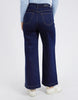 Sarah wide leg jean - indigo denim-Foxwood-A new high-rise jean featuring front patch pockets, a fitted waist and slightly wide leg. Wide leg High rise Front pockets Cotton Elastane Model is 176cm and wears Size 8-10-Pash + Evolve