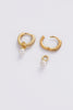 Scarlette hoop - gold-Zafino-Classic with a refined touch, the Scarlette Hoop features a delicate pearl drop that brings softness and elegance to the design. A beautiful piece that transitions effortlessly from day to night 18K Gold Plated Solid Brass Base 11.5mm outer diameter, 8.5mm inner diameter + 18mm total length Splash Proof: Splashes or occasional water contact-Pash + Evolve