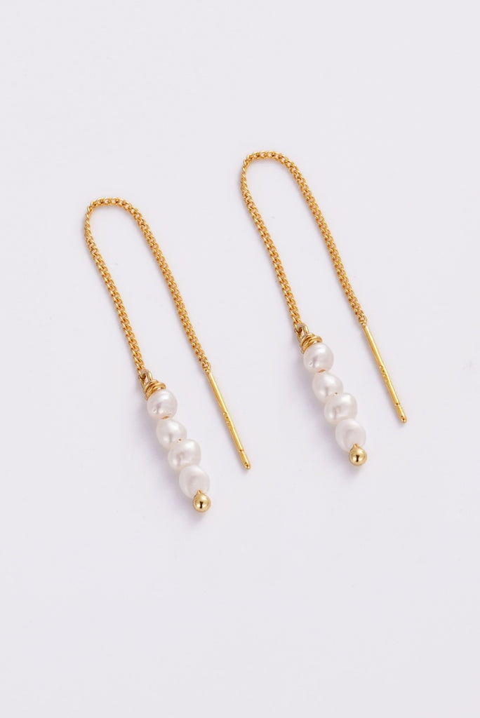 Scarlette thread earring - gold