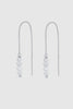 Scarlette thread earring - silver