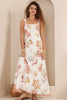 Shelby dress - white-Pash + Evolve-*Square neckline *Print all over *Maxi length *Rayon/Viscose-Pash + Evolve