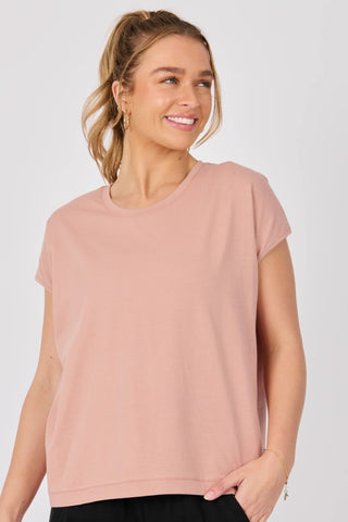 Simplified Crew Stripe - Neon Peach