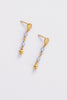 Shelly drop earring - gold-Zarla-A delicate drop earring finished with a sculpted shell detail and soft tonal accents. Light-catching and full of movement, it brings a gentle, coastal feel to your look. Feminine, effortless, and designed for everyday wear. *18K Gold Plated Solid Brass Base *Water proof: Can be worn in the ocean or pool-Pash + Evolve
