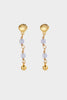 Shelly drop earring - gold-Zarla-A delicate drop earring finished with a sculpted shell detail and soft tonal accents. Light-catching and full of movement, it brings a gentle, coastal feel to your look. Feminine, effortless, and designed for everyday wear. *18K Gold Plated Solid Brass Base *Water proof: Can be worn in the ocean or pool-Pash + Evolve