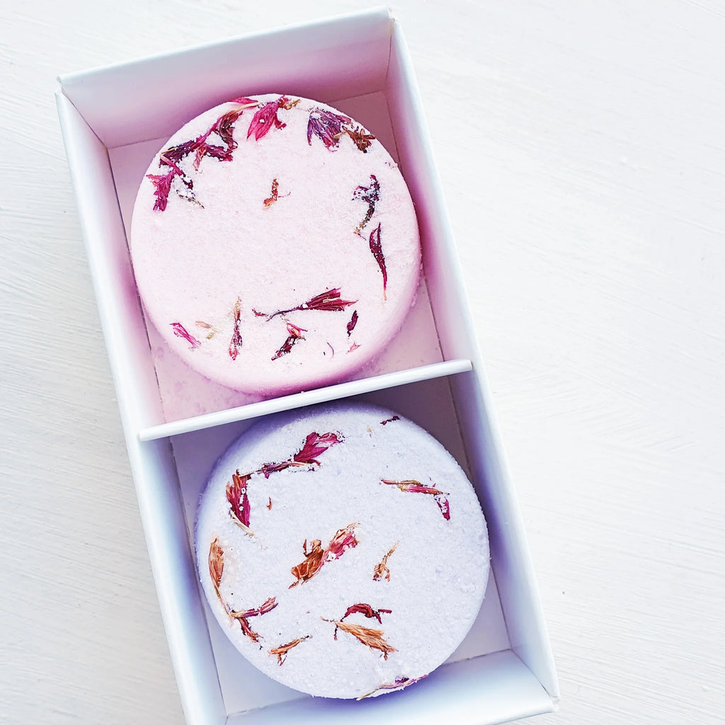 Shower steamer - twin box-Yarra Valley Bath & Body-Elevate your shower experience with the simple placement of a shower steamer in the corner of your shower. As the aromatic scents fill the room, relax and let the pure essential oils nourish your body and clear your mind. These Shower Steamers are expertly formulated with high-quality ingredients for a luxurious spa-like experience. Sweet Orange, Lavender, Marjoram, Bergamot Essential Oil. *** Shower Steamers are Activated by The Heat and Steam from your sh