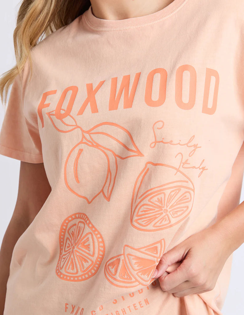 Sicily Tee - Peach-Foxwood-Pash + Evolve