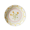 Side plate 16cm - yellow bush pea-Robert gordon-Inspired by the lush garden of June Dyson—beloved grandmother and matriarch of the Gordon family—this collection is a tribute to time spent exploring her garden in the Gembrook hills. Delicate floral motifs adorn cake plates, side plates, and small bowls, each designed to mix and match with ease. Hand Painted Design 16cm Diameter Made from high fired stoneware Microwave and Dishwasher safe Designed in Australia-Pash + Evolve