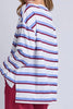 Sigrid long sleeve tee - stripe-elm-*Hi-Low hemline *Blue/burgundy stripe *Round neck *Long sleeve *100% Australian Cotton*Designed in Australia-Pash + Evolve
