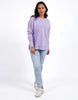 Simplified Crew - Lavender-Foxwood-The Simplified Crew is the perfect throw over for your everyday wardrobe. With its round neck, hi-lo hemline, side splits with raw edging & the classic Foxwood logo, you are going to want one in every colour. Front chest embroidery Raw edge detail Curved hem 100% Cotton Model is wearing a size 10-Pash + Evolve