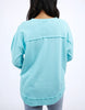 Simplified Crew - Light Blue-Foxwood-The Simplified Crew is the perfect throw over for your everyday wardrobe. With its round neck, hi-lo hemline, side splits with raw edging & the classic Foxwood logo, you are going to want one in every colour. Front chest embroidery Raw edge detail Curved hem 100% Cotton Our model is 176cm and wears Size 10-Pash + Evolve