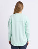 Simplified Crew - Pale Mint-Foxwood-The Simplified Crew is the perfect throw over for your everyday wardrobe. With its round neck, hi-lo hemline, side splits with raw edging & the classic Foxwood logo, you are going to want one in every colour. Front chest embroidery Raw edge detail Curved hem 100% Cotton Our model is 176cm and wears Size 10-Pash + Evolve