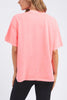 Simplified Tee - Neon Pink-Foxwood-The Simplified Tee is the perfect throw over for your everyday wardrobe. With its round neck, hi-lo hemline, side splits with raw edging & the classic Foxwood logo, you are going to want one in every colour. Front chest embroidery Round neckline Relaxed fit 100% Cotton Our model is 176cm and wears Size 10-Pash + Evolve