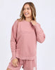Simplified crew - dusty rose-Foxwood-The Simplified Crew is the perfect throw over for your everyday wardrobe. With its round neck, hi-lo hemline, side splits with raw edging & the classic Foxwood logo, you are going to want one in every colour. Front chest embroidery Raw edge detail Curved hem 100% Cotton Model is wearing size 10-Pash + Evolve