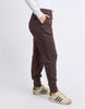 Simplified trackpant - coffee-Foxwood-The ultimate Foxwood Simplified Crew just got a BFF. The Simplified Pant is here and is set to be your favourite on-the-go trackpant for everyday style. Featuring a wide and super comfortable elastic waistband with drawstring tie. The Simplified Pant features the same raw edge detailing on the waist and cuffs as the best selling crew making these a stylish match back. Add side pockets for your treasure and our classic embroidered Foxwood logo on the leg and you have pa