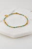Skylar Bracelet - Fern-Zafino-This delicate stretch bracelet combines petite coloured beads with polished gold-tone spheres and cubes. With its lightweight feel and earthy green tones, it is a versatile piece perfect for everyday stacking or as a simple standalone accent. *18K Gold Plated Solid Stainless Steel Base *17cm Elastic *Water proof: Can be worn in the ocean or pool-Pash + Evolve