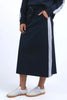 Sloane Fleece Skirt Navy/Grey Marle Trim-Elm-*95% Cotton, 5% Elastane-Pash + Evolve