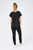 Slouch tee - black-One Ten Willow-Fabrication: 95% Cotton 5% Elastane Features: Slight V-neckline-Pash + Evolve