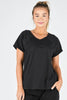 Slouch tee - black-One Ten Willow-Fabrication: 95% Cotton 5% Elastane Features: Slight V-neckline-Pash + Evolve