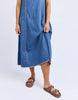 Solene Denim Dress - Mid Blue-Foxwood-Effortlessly chic and versatile, the Solene Denim Dress features a flattering A-line silhouette with clean seam detailing on the front and back. Designed with a back zip closure for ease, it’s perfect for casual days or dressed-up evenings. Back zip opening Front and back seam detail 100% Cotton Our model is 176cm and wears Size 10-Pash + Evolve