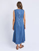 Solene Denim Dress - Mid Blue-Foxwood-Effortlessly chic and versatile, the Solene Denim Dress features a flattering A-line silhouette with clean seam detailing on the front and back. Designed with a back zip closure for ease, it’s perfect for casual days or dressed-up evenings. Back zip opening Front and back seam detail 100% Cotton Our model is 176cm and wears Size 10-Pash + Evolve
