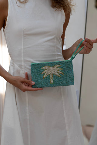 Mia beaded clutch