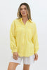 Sophie shirt - lemon-Pash + Evolve-*Button up front *Long sleeve *High-low hemline *Pin tuck detail *Split in hem *Collared neckline *100% Cotton-Pash + Evolve