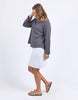 Spencer crew - charcoal-Foxwood-Relaxed and timeless, the new Spencer Crew from Foxwood Clothing comes from a long-line of Foxwood best selling fleece crews. The Spencer adds a relaxed spin to dressing with a wider sleeve featuring a rolled cuff and a slightly oversized fit for the ultimate in comfort. Relaxed fit Raw edge detail Rolled sleeve cuff 100% Cotton Model is wearing a size 10-Pash + Evolve
