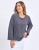 Spencer crew - charcoal-Foxwood-Relaxed and timeless, the new Spencer Crew from Foxwood Clothing comes from a long-line of Foxwood best selling fleece crews. The Spencer adds a relaxed spin to dressing with a wider sleeve featuring a rolled cuff and a slightly oversized fit for the ultimate in comfort. Relaxed fit Raw edge detail Rolled sleeve cuff 100% Cotton Model is wearing a size 10-Pash + Evolve