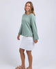 Spencer crew - iceburg green-Foxwood-Relaxed and timeless, the new Spencer Crew from Foxwood Clothing comes from a long-line of Foxwood best selling fleece crews. The Spencer adds a relaxed spin to dressing with a wider sleeve featuring a rolled cuff and a slightly oversized fit for the ultimate in comfort. Relaxed fit Raw edge detail Rolled sleeve cuff 100% Cotton Model is wearing a size 10-Pash + Evolve